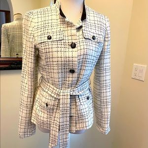 Black and white jacket